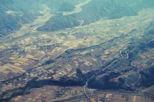 白山命水採水地上空写真