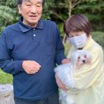 鳥取市のご夫婦。 マルチーズのマルちゃんと